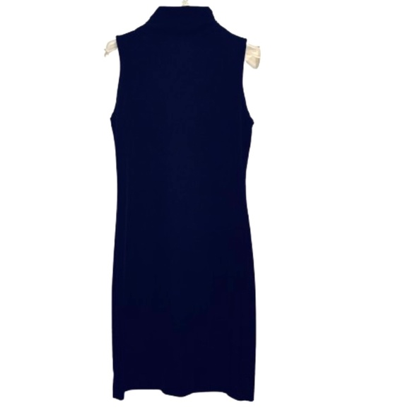 Sleeveless Velvet Mock Neck Sheath - Picture 1 of 6